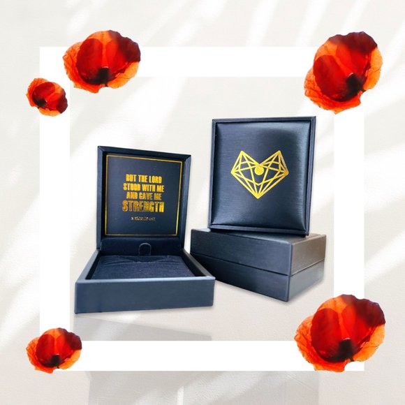 "I Can Do All Things with Christ" 18k Gold Cross Necklace - Picture 9 of 13